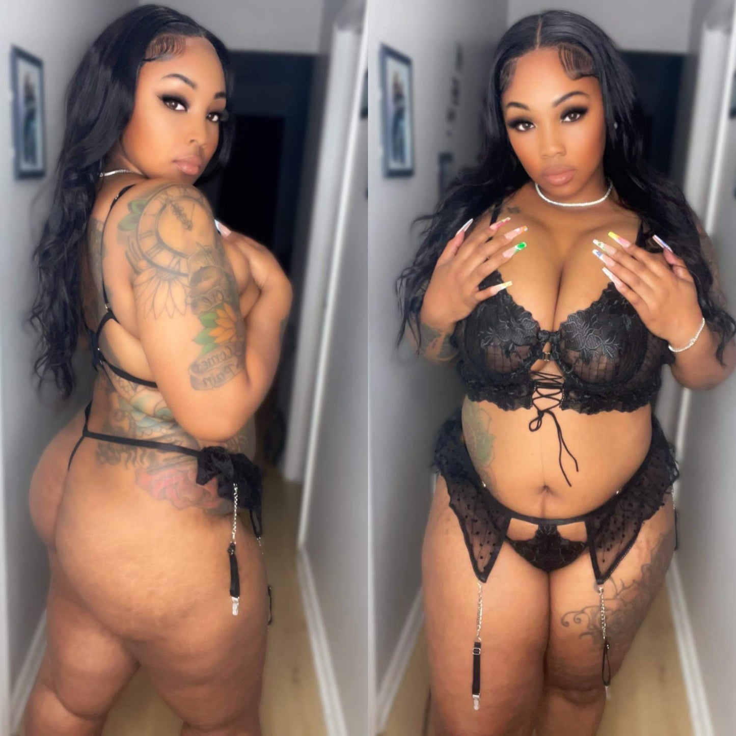 Midnight Fantasy 3 Piece Lingerie Set