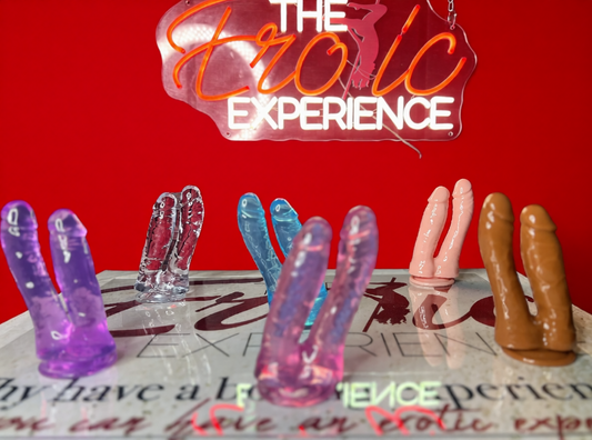 Double Penetration Jelly Dildo | 6” Dual-Ended Realistic Pleasure Toy