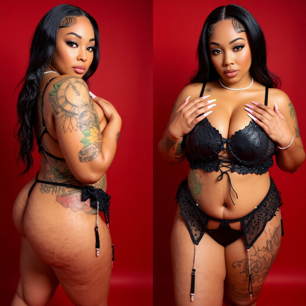 Midnight Fantasy 3-Piece Lingerie Set | Midnight Black Lace, Garter & Edge