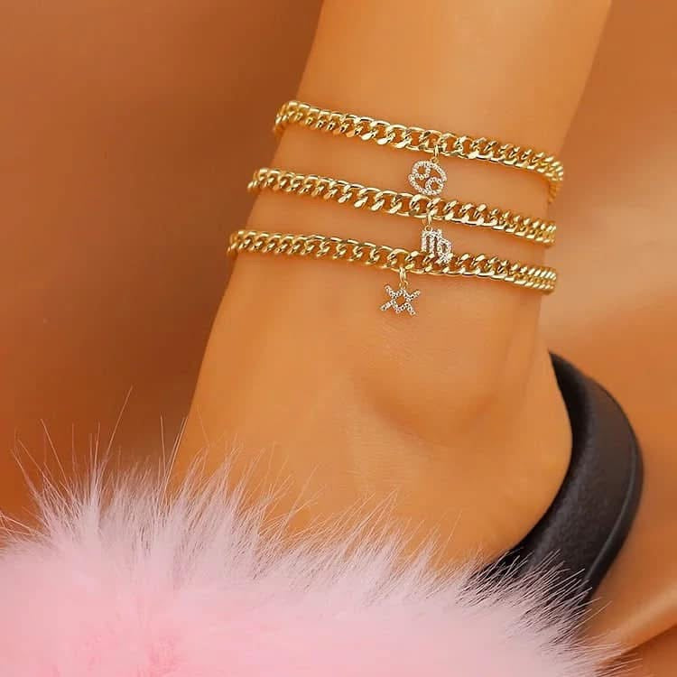 Initial & Zodiac Sign Anklets