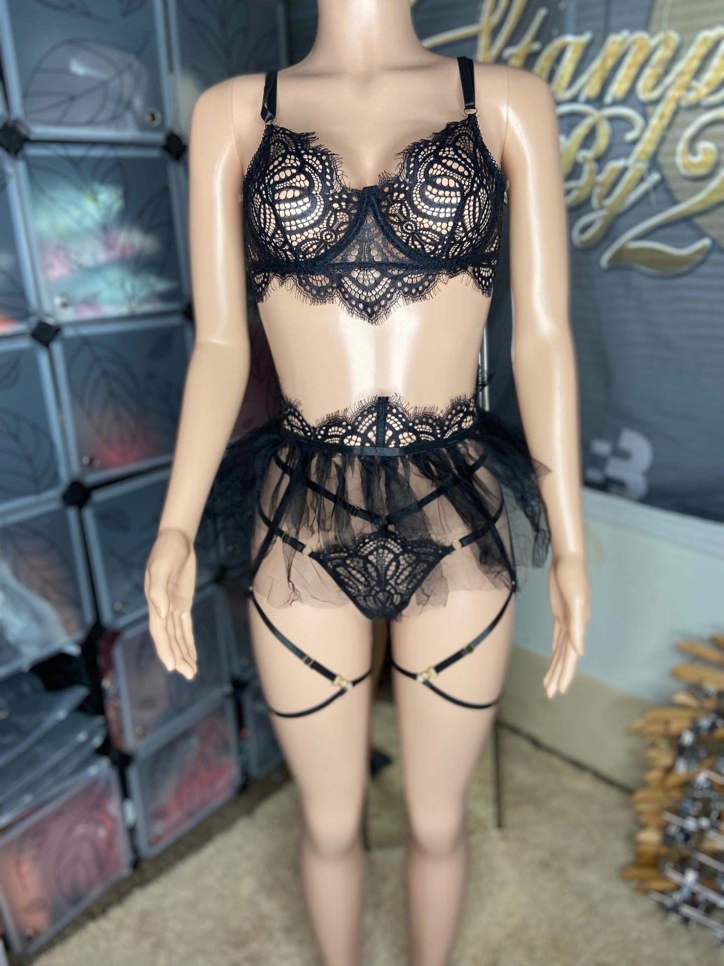 Attention Seeker 3 Piece Lingerie Set
