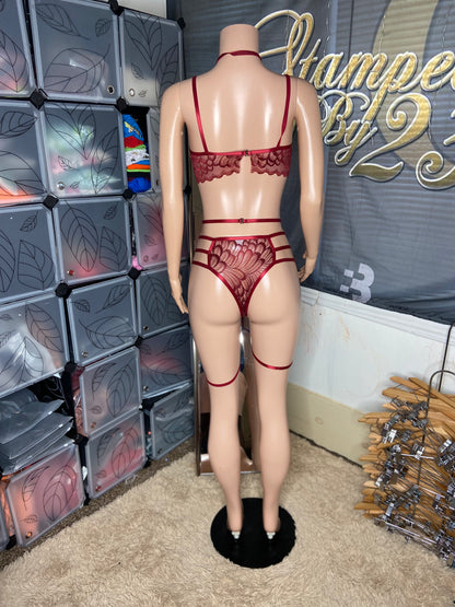 Fine As Wine 3 Piece Lingerie Set