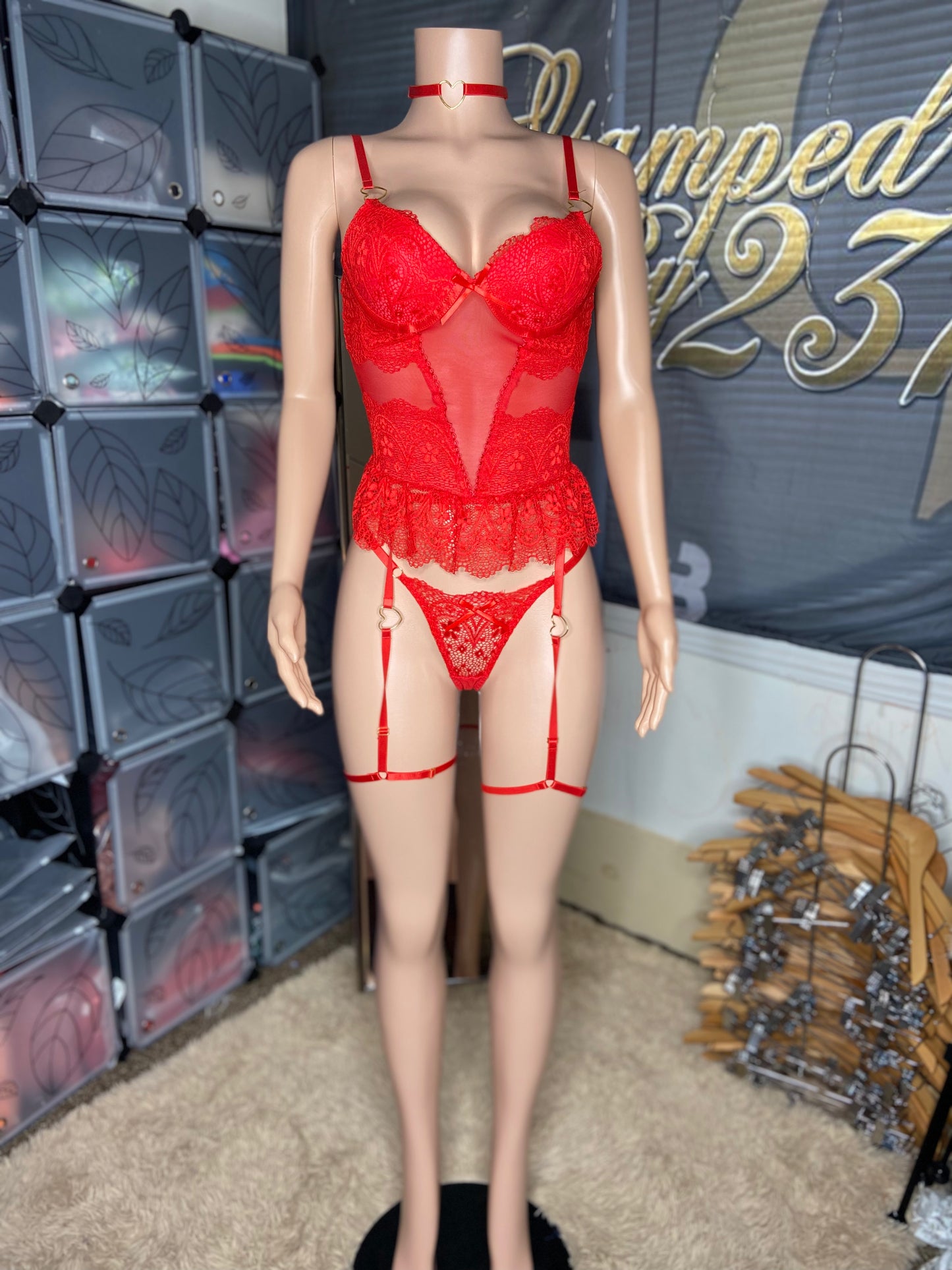 All Eyes On Me 3 Piece Lingerie Set