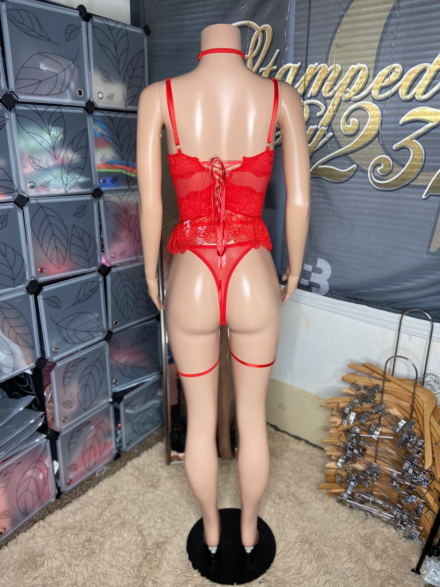 All Eyes On Me 3 Piece Lingerie Set