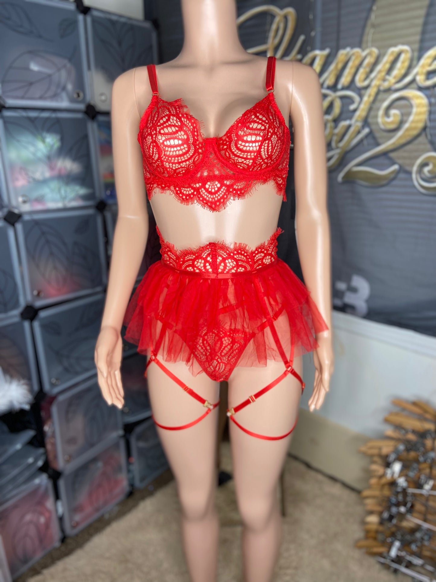 Attention Seeker 3 Piece Lingerie Set
