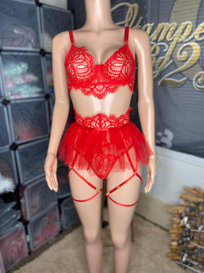 Attention Seeker 3 Piece Lingerie Set